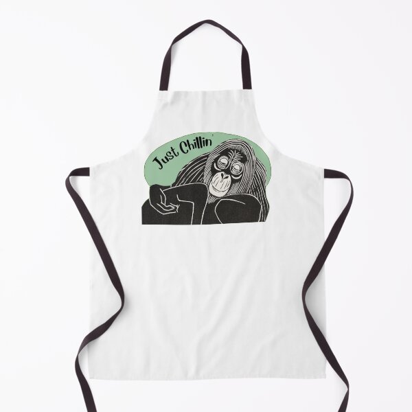 Item preview, Funny Laid-Back Orangutan, Just Chillin’, Green background designed and sold by hjsmith.
