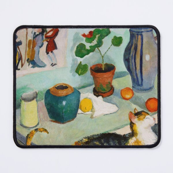 Item preview, August Macke's The ghost in the house stalls: Still life with a cat designed and sold by TeeARTHY.