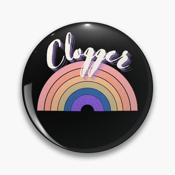 Item preview, Clogger over Rainbow white letter designed and sold by SherylThomas223.