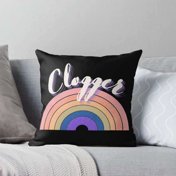 Item preview, Clogger over Rainbow white letter designed and sold by SherylThomas223.