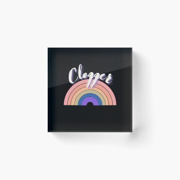 Item preview, Clogger over Rainbow white letter designed and sold by SherylThomas223.