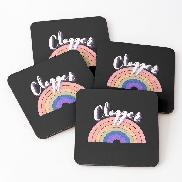 Item preview, Clogger over Rainbow white letter designed and sold by SherylThomas223.
