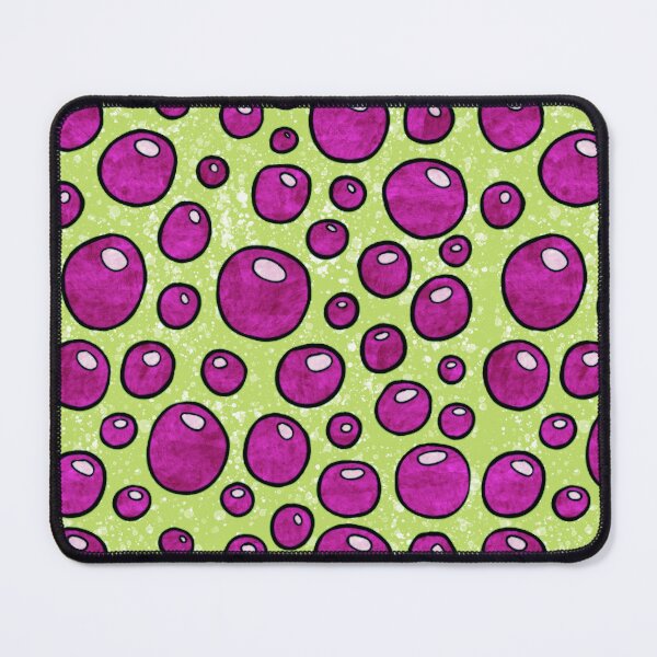 Item preview, Bold graphic bubbles pattern, bright magenta and lime green hippie abstract bubbles designed and sold by NadiaChevrel.