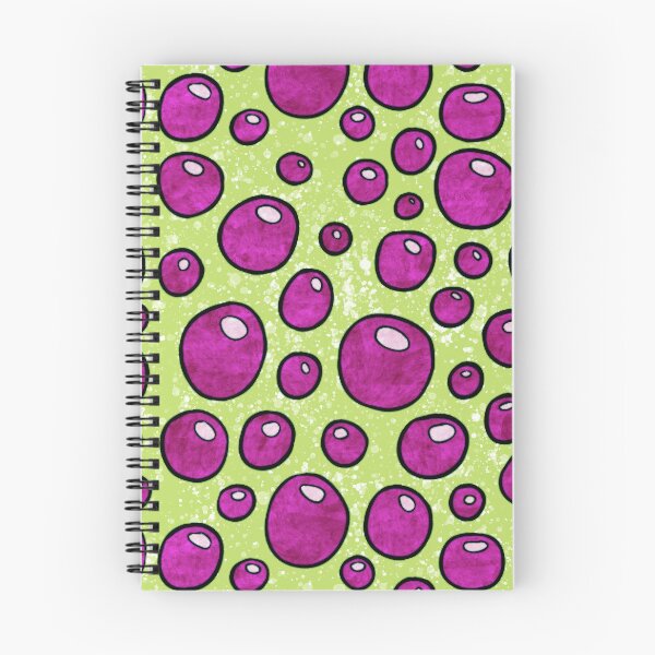 Item preview, Bold graphic bubbles pattern, bright magenta and lime green hippie abstract bubbles designed and sold by NadiaChevrel.