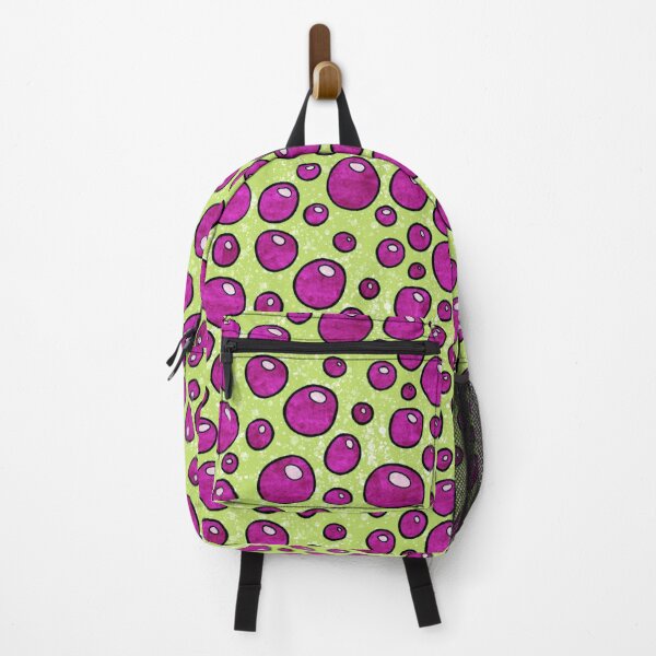 Item preview, Bold graphic bubbles pattern, bright magenta and lime green hippie abstract bubbles designed and sold by NadiaChevrel.