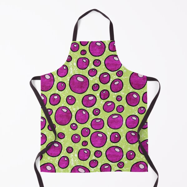 Item preview, Bold graphic bubbles pattern, bright magenta and lime green hippie abstract bubbles designed and sold by NadiaChevrel.
