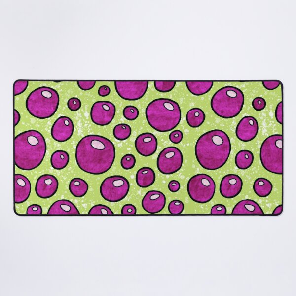 Item preview, Bold graphic bubbles pattern, bright magenta and lime green hippie abstract bubbles designed and sold by NadiaChevrel.