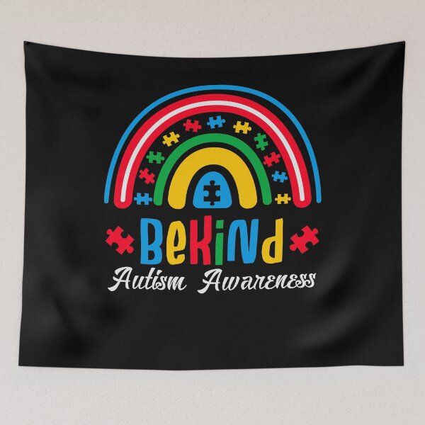 Item preview, Be Kind Autism Awareness Rainbow Puzzle designed and sold by AlexaTees.