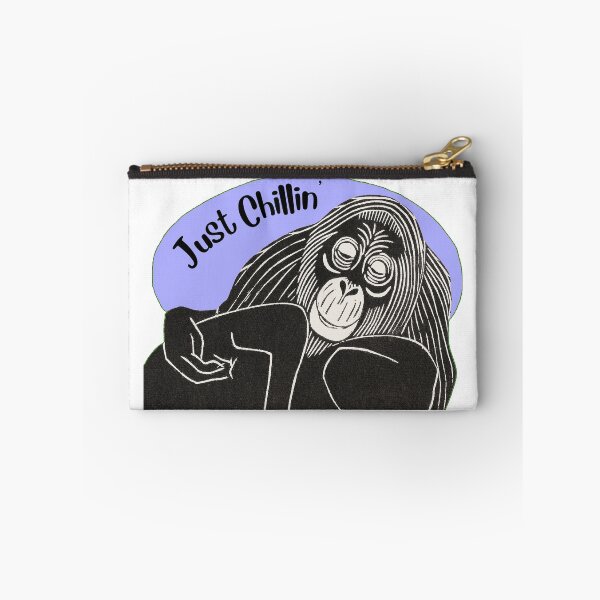 Item preview, Funny Laid-Back Orangutan, Just Chillin’, Purple background designed and sold by hjsmith.
