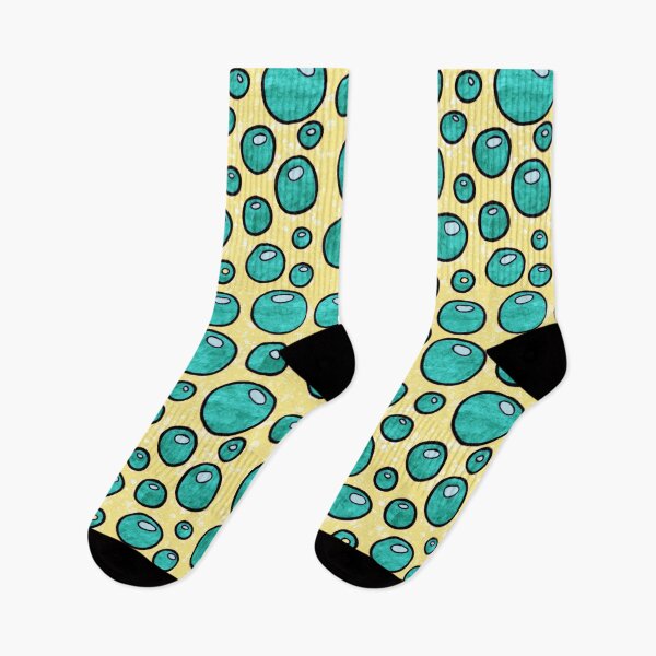 Item preview, Pastel graphic bubbles pattern, bright turquoise and yellow abstract bubbles designed and sold by NadiaChevrel.
