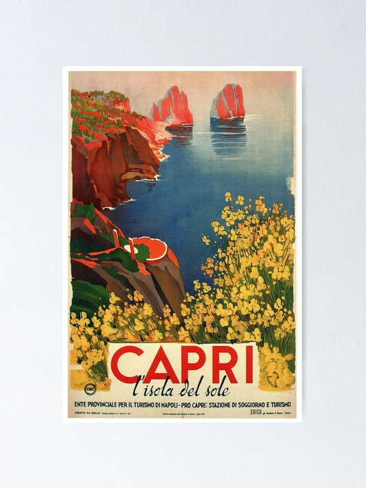 Carthusia Capri | Mario Laboccetta | The Vintage Poster