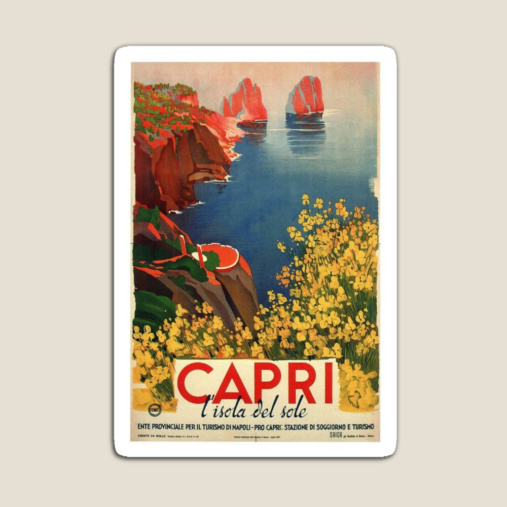 Capri, Italy - Vintage Travel Poster