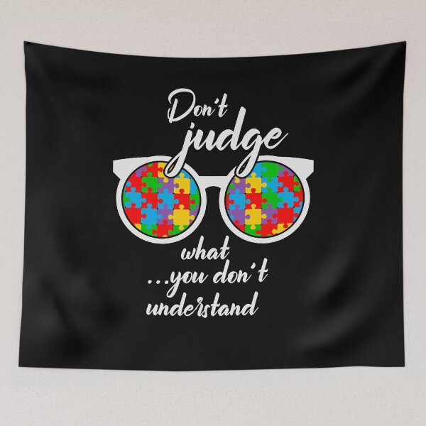 Item preview, Don't Judge What You Don't Understand Autism Puzzle Glasses  designed and sold by AlexaTees.