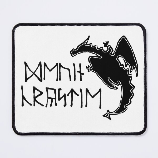 Item preview, Black Dragon Logo with "Devin Crystie" in Runic Script designed and sold by DevinCrystie.