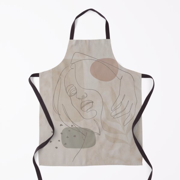 Item preview, beige aesthetic women line art  designed and sold by Beeroclock.