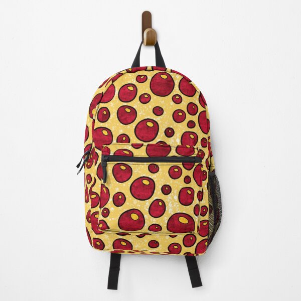 Item preview, Graphic red bubbles pattern, bold red and mustard yellow abstract bubbles designed and sold by NadiaChevrel.