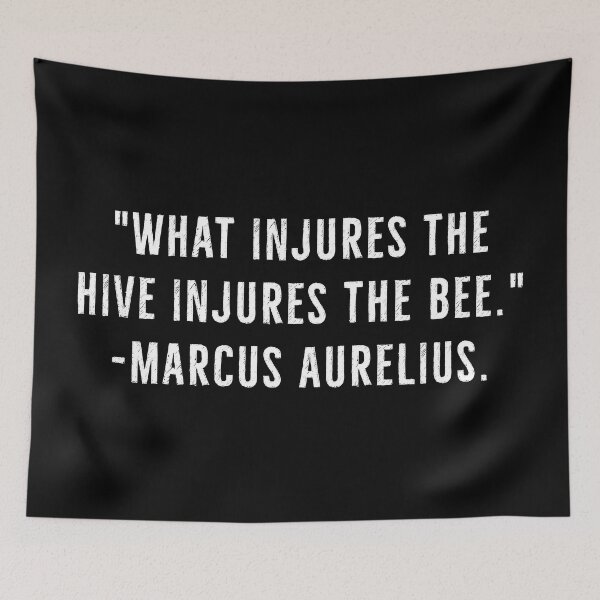 Item preview, Injure The Hive, Injure The Bee -Marcus Aurelius designed and sold by PhilosophyWear.