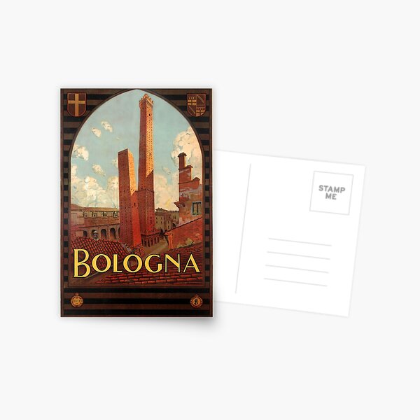 Item preview, Bologna, Italy - Vintage Travel Poster designed and sold by SALON DES ARTS.