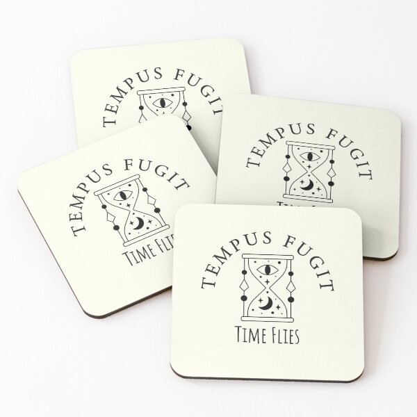 Item preview, Tempus Fugit Time Flies Dark Academia Latin Proverb designed and sold by IceCreamMuseum.