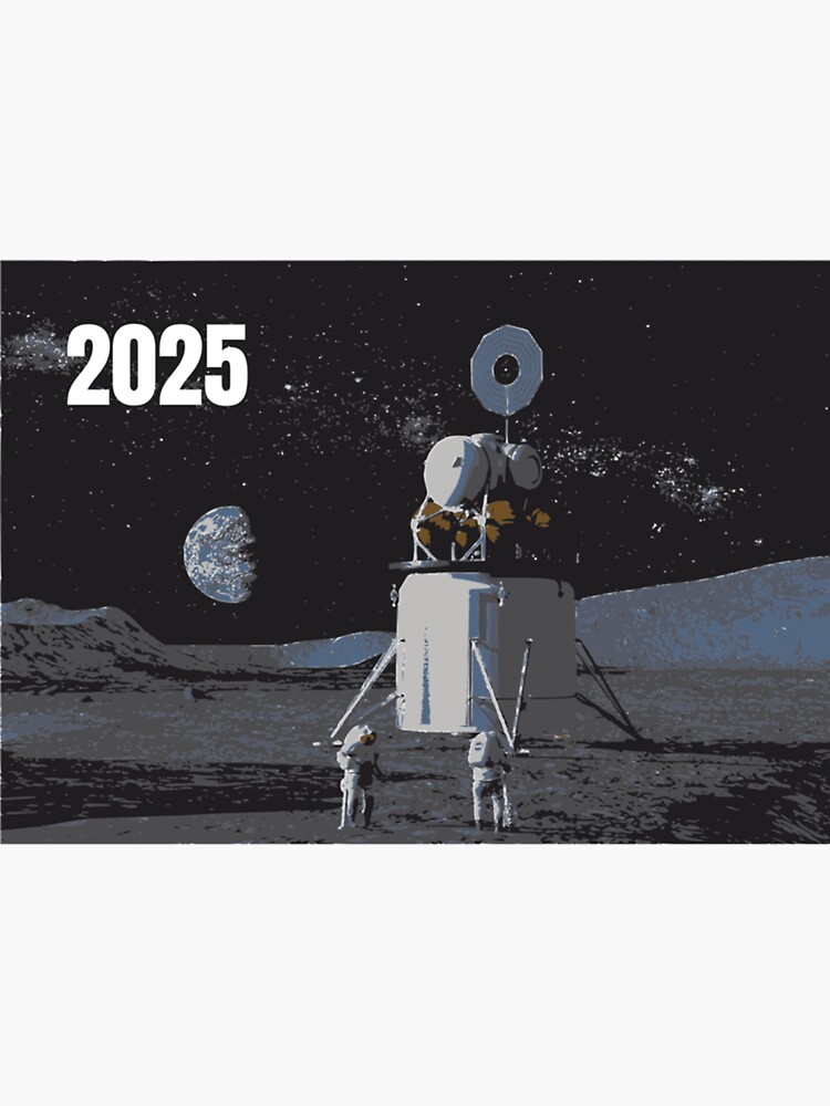 "NASA Return to the Moon in 2025 Classic ." Sticker by dainsivalipi