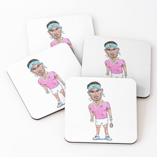 Item preview, Rafael Nadal - The King tennis player of 21 Grand Slam mens single titles caricature designed and sold by dizzycatbiz.