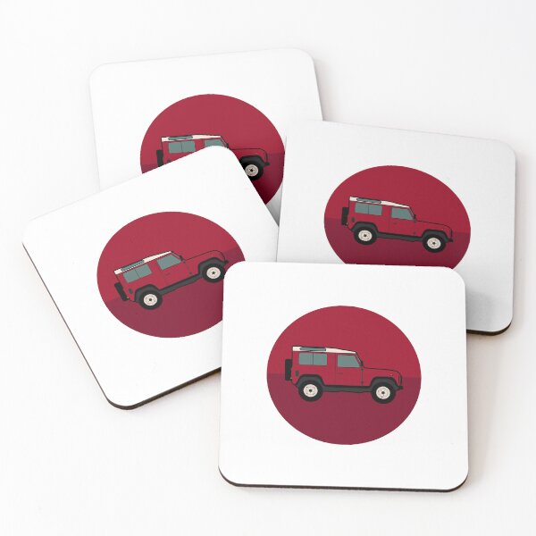 Item preview, Defender SUV - Ruby Red - Circle designed and sold by NautilusMare.
