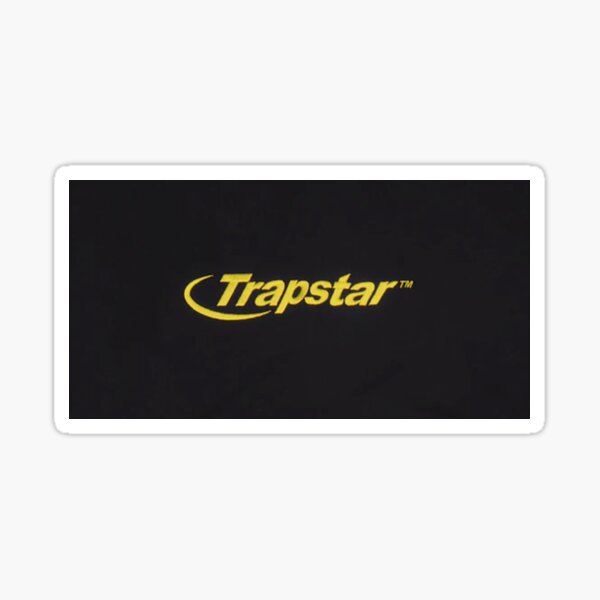 "TRAPSTAR YELLOW HYPERDRIVE" Sticker by DleVerified Redbubble