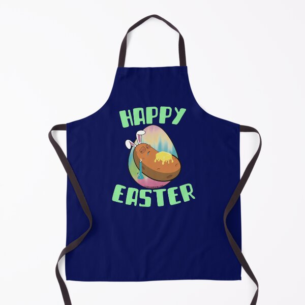 Item preview, Happy Easter-Funny Stoner Cartoon-Baked Potato Smoking Weed From A Bong-Tie Dye Easter Egg designed and sold by YomeHayin.