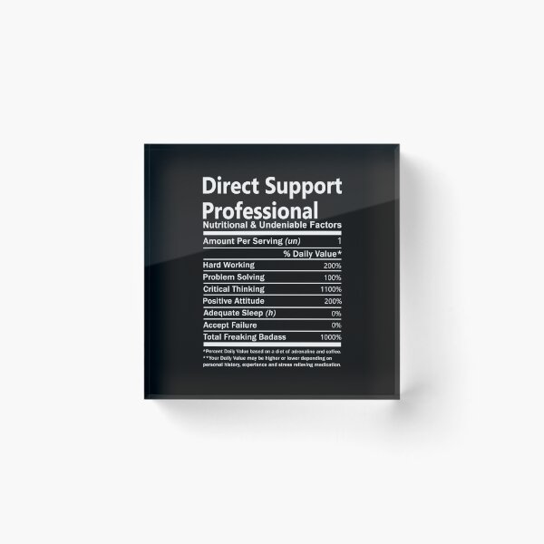 Item preview, Direct Support Professional T Shirt - Nutritional And Undeniable Factors Gift Item Tee designed and sold by miraschroe.