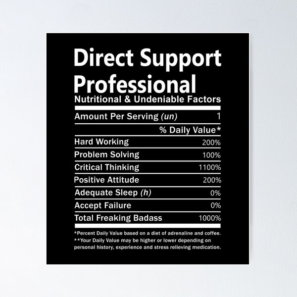 Item preview, Direct Support Professional T Shirt - Nutritional And Undeniable Factors Gift Item Tee designed and sold by miraschroe.