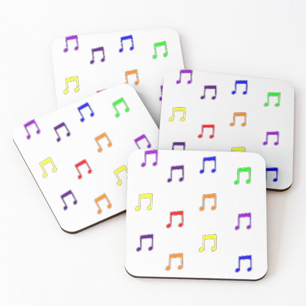 Aperçu de l'œuvre Notes de musique colorées créée et vendue par RioCariocaClub.