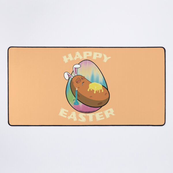 Item preview, Happy Easter-Funny Stoner Cartoon-Baked Potato Smoking Weed From A Bong-Tie Dye Easter Egg designed and sold by YomeHayin.