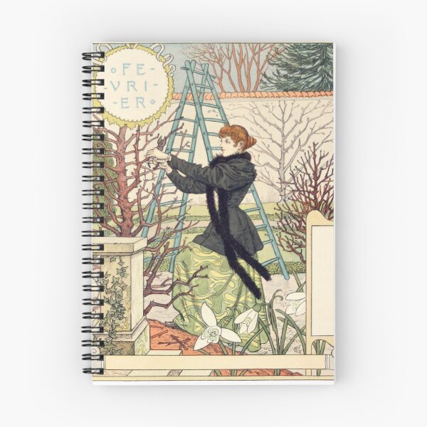 Item preview, February by Samuel Grasset - Vintage Art designed and sold by RickE.