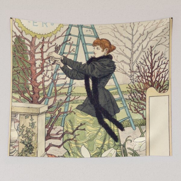 Item preview, February by Samuel Grasset - Vintage Art designed and sold by RickE.
