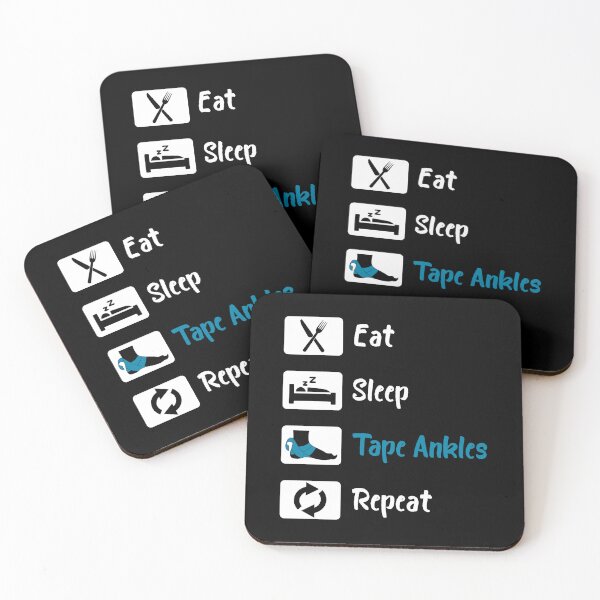 Item preview, Eat Sleep Tape Ankles Repeat athletic trainer  designed and sold by amanilek.