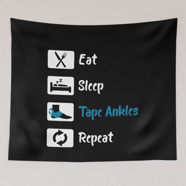 Item preview, Eat Sleep Tape Ankles Repeat athletic trainer  designed and sold by amanilek.