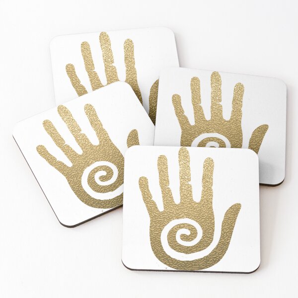 Item preview, Gold Hopi Hand designed and sold by DoodlesnPoodles.