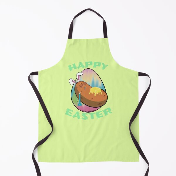 Item preview, Happy Easter-Funny Stoner Cartoon-Baked Potato Smoking Weed From A Bong-Tie Dye Easter Egg designed and sold by YomeHayin.