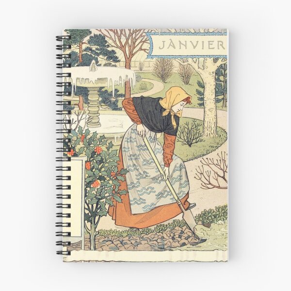 Item preview, January by Samuel Grasset - Vintage Art designed and sold by RickE.