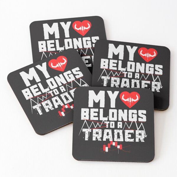Item preview, My Heart Belongs to a Trader | Gift for Stock market, forex, options, crypto and day traders | Fun Gift for Moms designed and sold by TradingTeesKids.