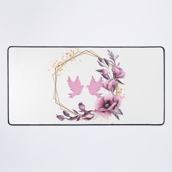 Item preview, Pink Love Birds Framed Design designed and sold by CreativNode.
