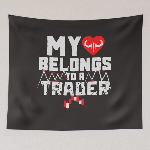 Item preview, My Heart Belongs to a Trader | Gift for Stock market, forex, options, crypto and day traders | Fun Gift for Moms designed and sold by TradingTeesKids.