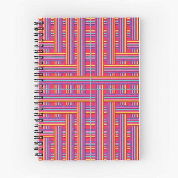 Item preview, Abstract background - colourful lines in 1980s colour palette designed and sold by Julia Rudens.