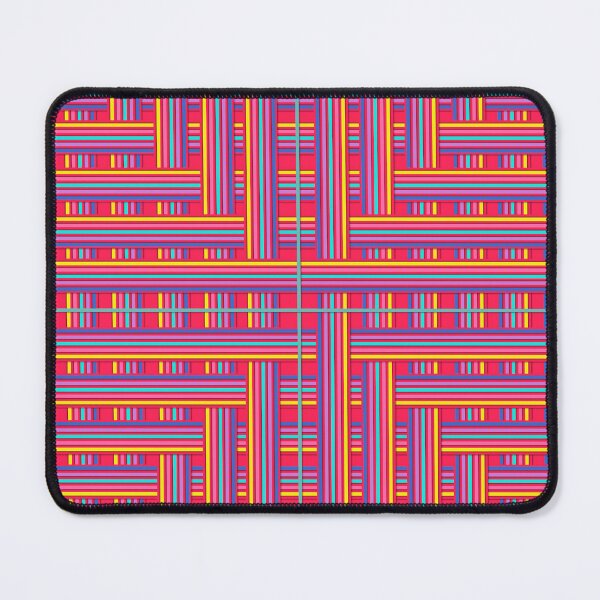 Item preview, Abstract background - colourful lines in 1980s colour palette designed and sold by Julia Rudens.