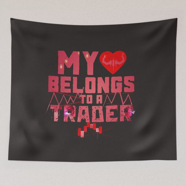 Item preview, My Heart Belongs to a Trader | Gift for Stock market, forex, options, crypto and day traders | Fun Gift for Moms designed and sold by TradingTeesKids.