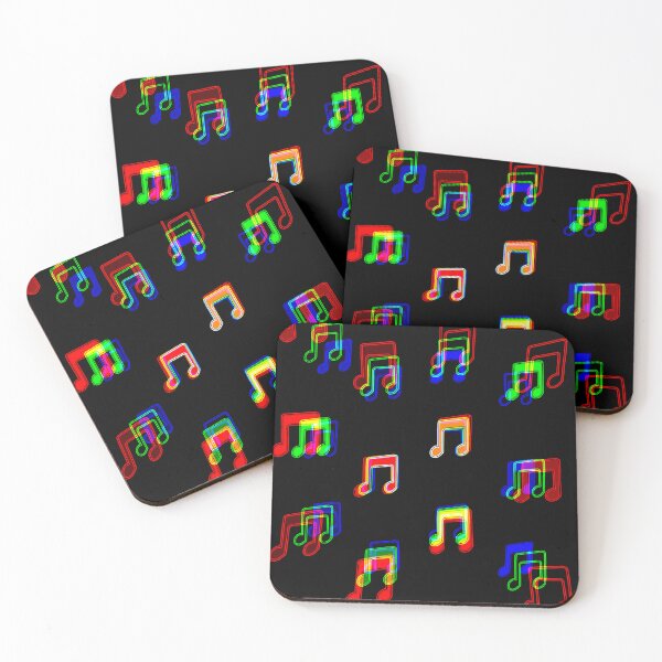 Aperçu de l'œuvre Brûler des notes de musique colorées créée et vendue par RioCariocaClub.