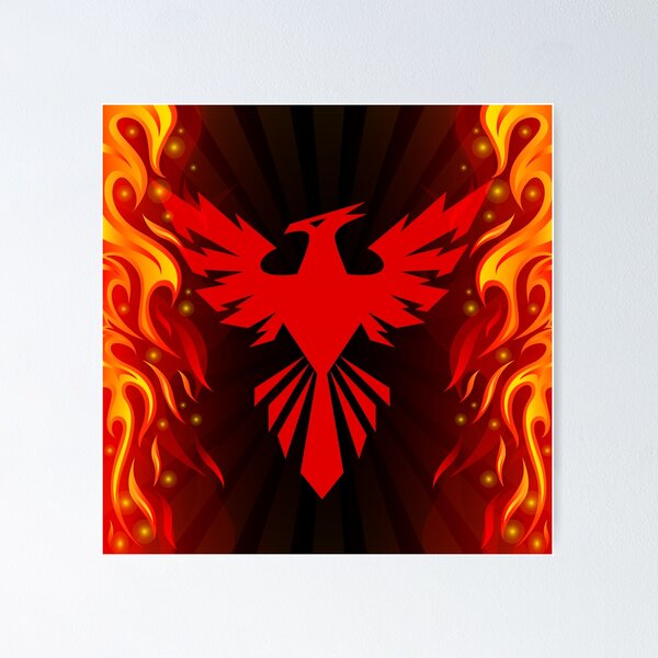 Item preview, Phoenix Bird Rising from the Flames designed and sold by Jandsgraphics.