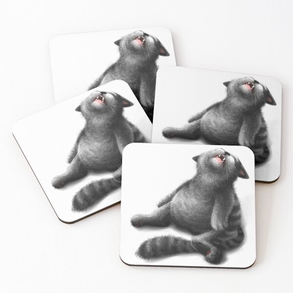 Item preview, crazy black cat designed and sold by MaryshaArt.