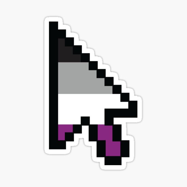 Pride Cursor - Asexual Sticker