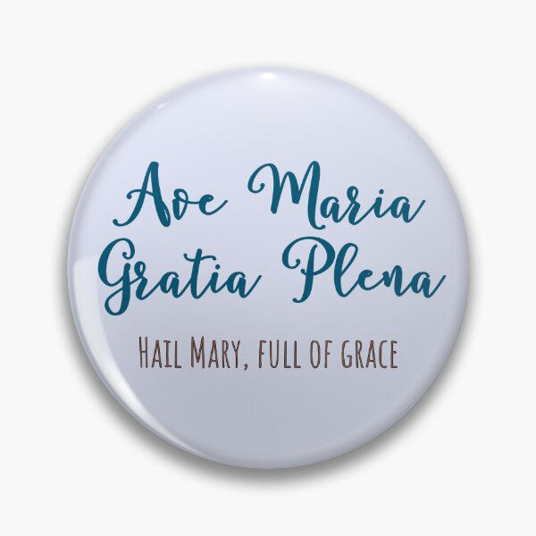 Item preview, Ave Maria Latin Hail Mary Minimalist Latin English Prayer designed and sold by IceCreamMuseum.
